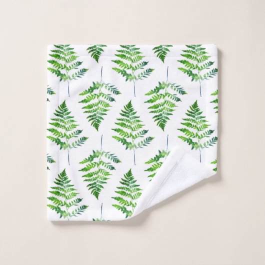 Fern Motif Feuille (Gant de toilette)