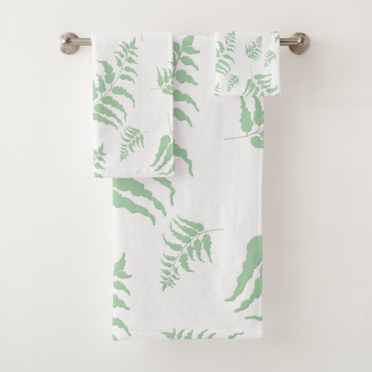 Fern Pattern Bad Handdoek (Insitu)