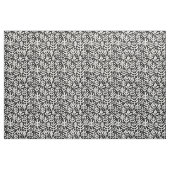 Fern Pattern - White on Black Stof (Yard (91,4 cm))
