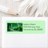 Fern Randonnée Étiquette de adresse (En situation)