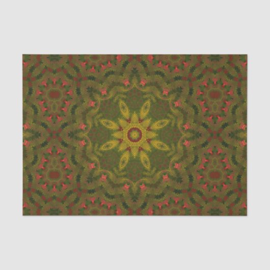 Fern Star Geometric Tissue Paper Tissuepapier (Voorkant)
