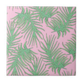 Fern vertakt zich op roze. tegeltje (Voorkant)