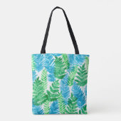 Fern waterverf tote bag (Achterkant)