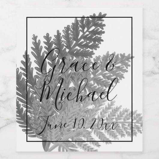 Fern Wijn Etiket (Enkel label)