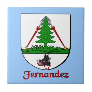 Fernandez Family Shield Decoratieve Tegel Tegeltje