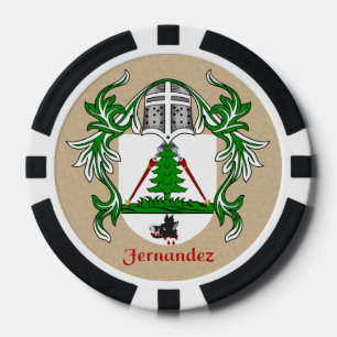 Fernandez Heraldic Arms Poker Chips