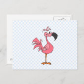Fernando Flamingo Briefkaart (Voorkant / Achterkant)