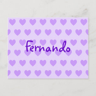 Fernando in het Paars Briefkaart