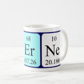 Ferne nom de table périodique mug (Devant droit)