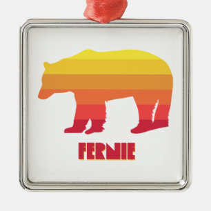 Fernie British Columbia Rainbow-Beer Metalen Ornament