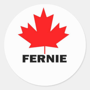 Fernie, British Columbia Ronde Sticker