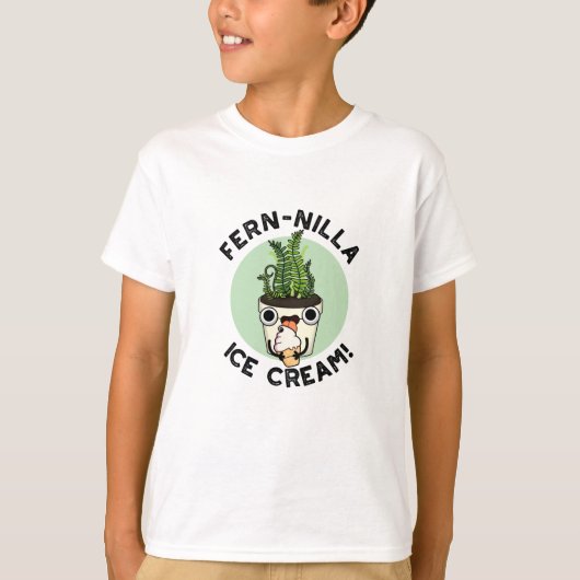 Fernilla Ice Cream Funny Ice Cream Plant Pun T-shirt (Voorkant)