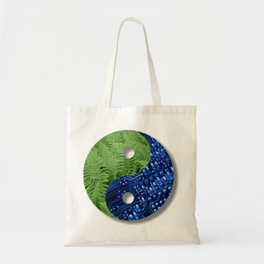 ferns en computerchip tote bag (Voorkant)