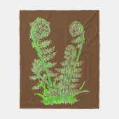 Ferns Fleece Deken (Voorkant)