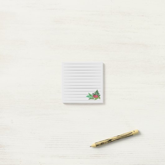 Ferns & Flower Post-it Notes (Op bureau)