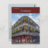 Ferns in het Franse kwart New Orleans Louisiana Briefkaart (Voorkant / Achterkant)