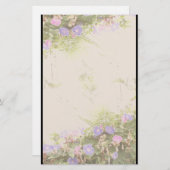 Ferns Morning Glory Stationery Briefpapier (Voorkant / Achterkant)