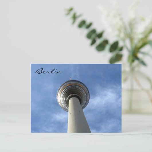fernsehturm oost - berlijn briefkaart (Staand voorkant)