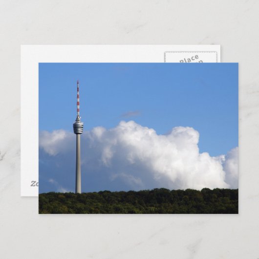 Fernsehturm - Stuttgart Briefkaart (Voorkant / Achterkant)