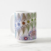 Ferns'N Flowers Abstract Koffiemok (Voorkant links)