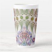 Ferns'N Flowers Abstract Latte Mok (Voorkant)