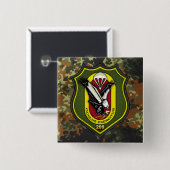 Fernspählehrkompanie 200 [FSLK200] Vierkante Button 5,1 Cm (Voorkant /achterkant)