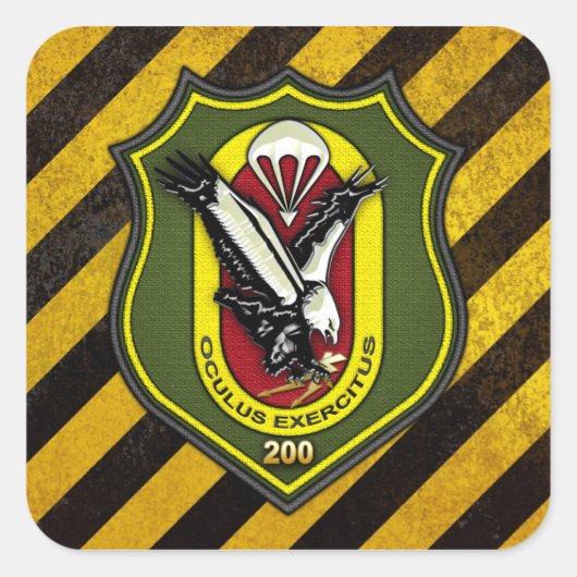 Fernspählehrkompanie 200 [FSLK200] Vierkante Sticker (Voorkant)