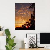 ferntree gully sunset Poster (Thuiskantoor)