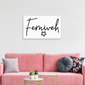Fernweh, mooie Duitse woorden, verlangen, Duitslan Canvas Afdruk (Insitu (Woonkamer))