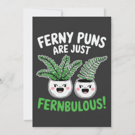 Ferny Puns – Fernbulous! Funny Plant Design Kaart