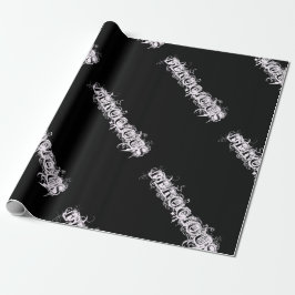 FEROCIOUS Tattoo Stijl Lettertype Cadeaupapier