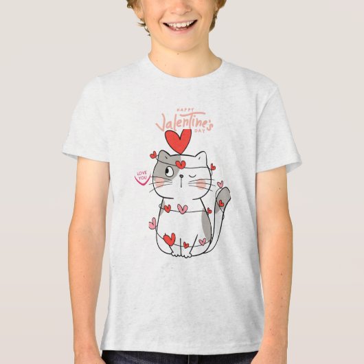 Ferr Hugs Cat Valentijn Shirt (Voorkant)