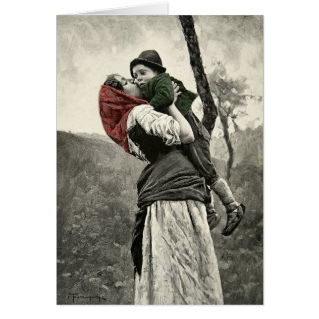 Ferraguti Love Moeder Son Kiss  Art (Voorkant)