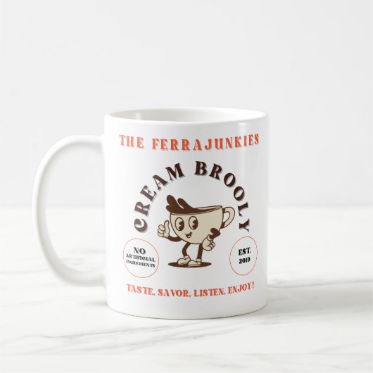 Ferrajunkies "Cream Brooly" Mok (Links)