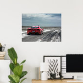 Ferrari 458 Italia Ready to Race Poster (Thuiskantoor)