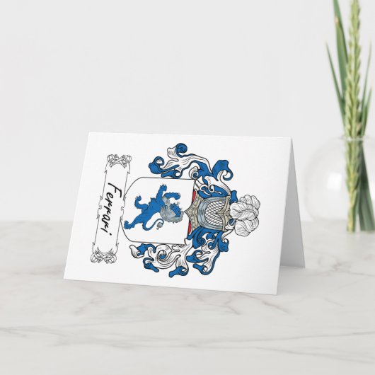 Ferrari Family Crest Kaart (Voorkant)