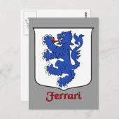 Ferrari Family Shield Briefkaart (Voorkant / Achterkant)