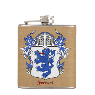 Ferrari Heraldic Shield met helm en mantel Heupfles
