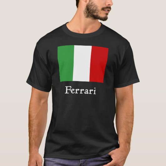 Ferrari Italiaanse vlag T-shirt (Voorkant)