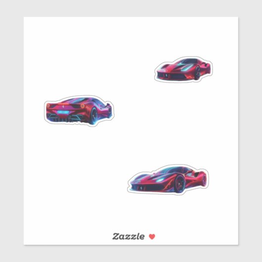ferrari neon sticker (Vel)