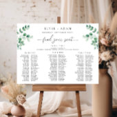 Ferras Greenery 3 Banquet Seat Chart Schuimbord Poster