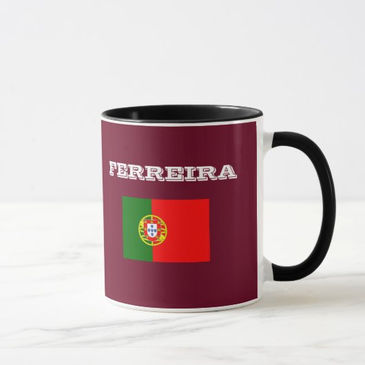Ferreira Surname Custom Ringer Mok (Rechts)