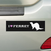 Ferret (5) bumpersticker (Op auto)