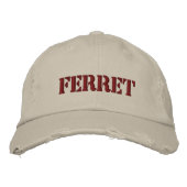 FERRET BASEBALL CASQUETTE EMBROIDÉE (Devant)