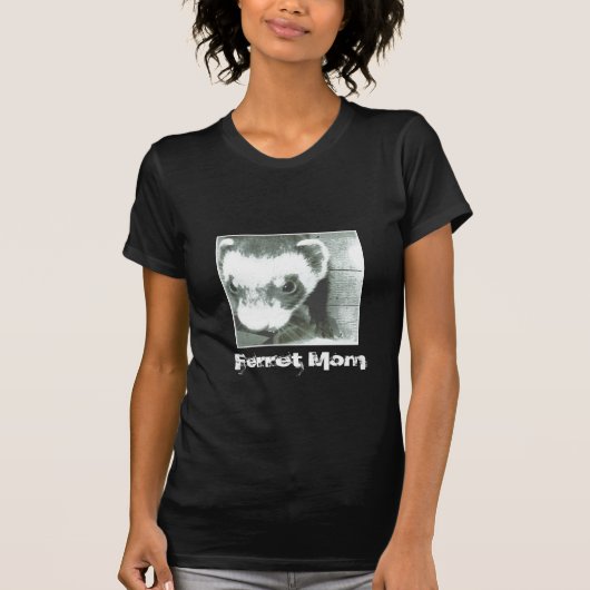 Ferret Cute Afbeelding T-shirt (Voorkant)