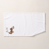 Ferret Design Monogrammed (Serviette à main)