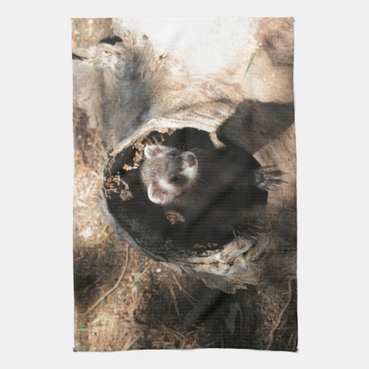 Ferret Face Theedoek (Verticaal)