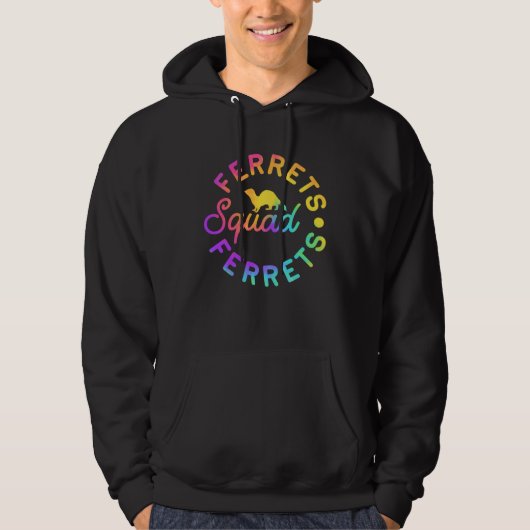 Ferret Ferrets Squad Hoodie (Voorkant)
