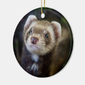 Ferret Keramisch Ornament (Links)
