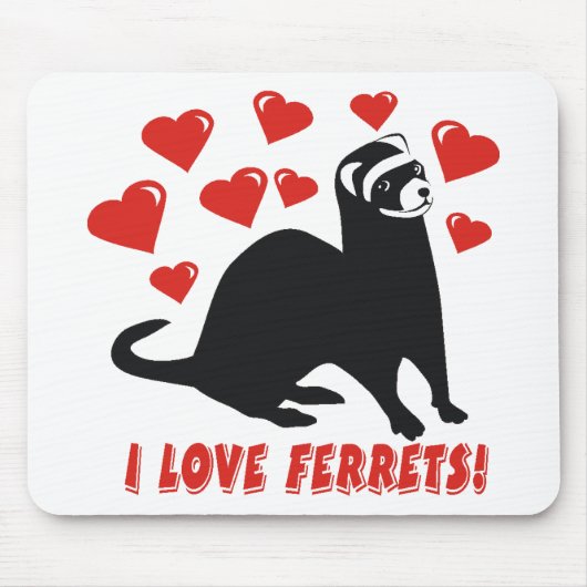 Ferret Love Muismat (Voorkant)